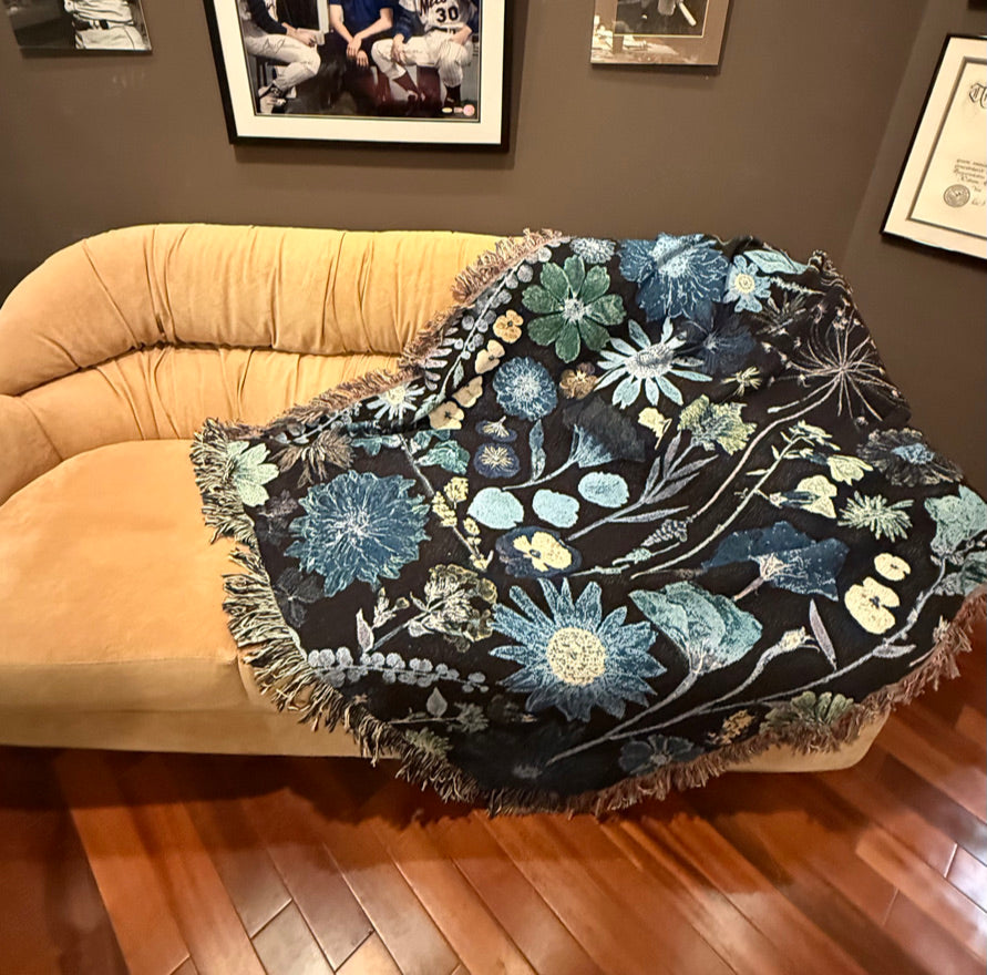 Charlie's Night Woven Blanket – The Flower Experiment