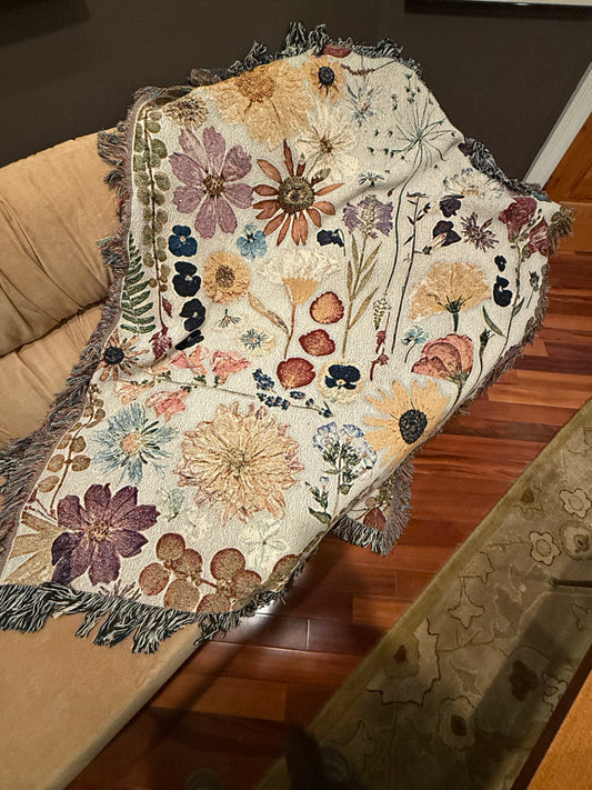 Charlie's Garden Woven Blankets- SHIPS FREE ONLINE
