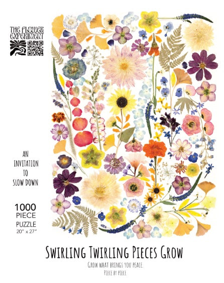 Puzzle-Swirling Twirling Pieces Grow