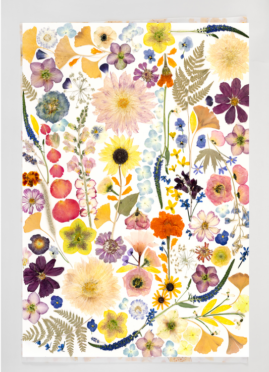 Tea Towel Swirling Twirling Pieces Grow